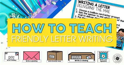 teach friendly letter writing lucky  learners