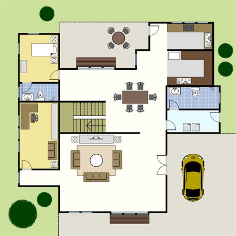 designing   long floor plan architecture floorplan model house