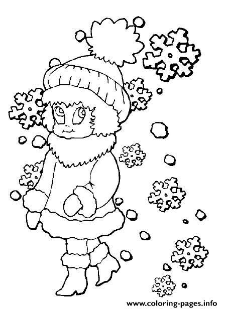 girl winter scd coloring page printable