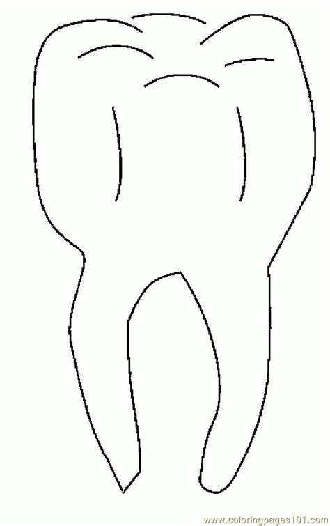 easy printable coloring pages  teeth coloring home
