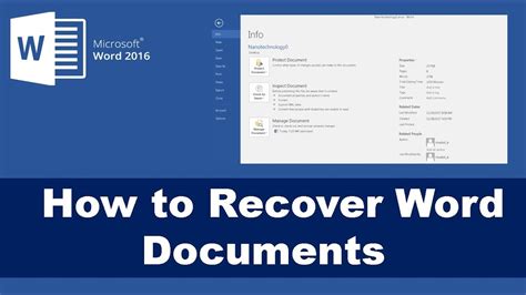 recover unsaved documents  word  itlasopa