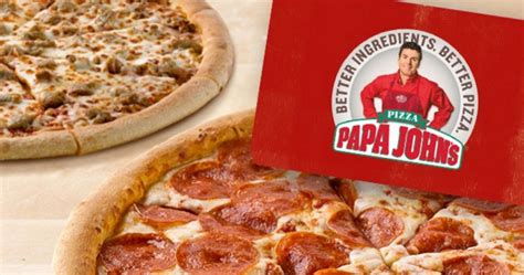 25 Papa John’s Et Card And 2 Free Large One Topping Pizzas Only 25