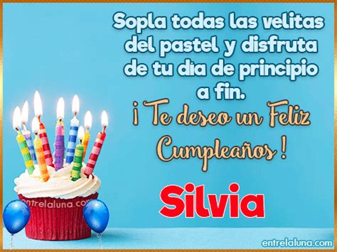 te deseo  feliz cumpleanos silvia gif de cumpleanos
