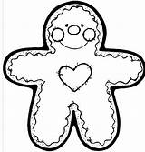 Christmas Coloring Pages Gingerbread Man Choose Board sketch template