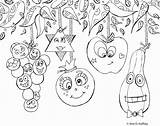 Coloring Sukkot Pages Lulav Getcolorings Etrog Printable Sukkah Funny Faces Succot Color sketch template