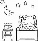 Kitty Hello Coloring Pages Friends Her Bed Charmmy Adventure Little Pretty sketch template