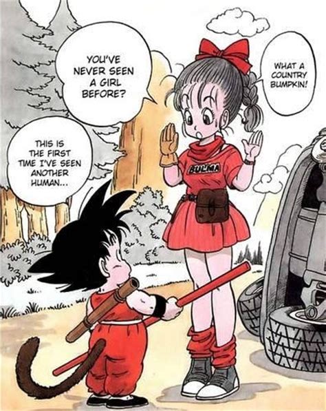 goku saw for first time another human besides his
