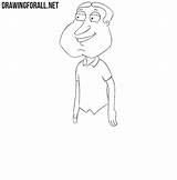Draw Quagmire Drawing Glenn Character Lessons Drawingforall Stepan Ayvazyan Step sketch template