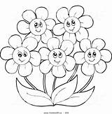 Coloring Pages Happy May Daisy Flower Flowers Clipart Simple Printable Color Getdrawings Getcolorings Gerbera Drawing Kids Clipground Daisies Colorings Print sketch template
