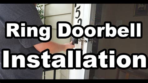 setting   installing  ring doorbell youtube