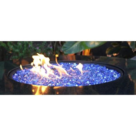 Exotic Glass 25 Lbs Cobalt Blue Reflective Gas Fire Pit Fire Glass In