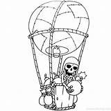 Clash Skeleton Inferno Xcolorings Balloon sketch template