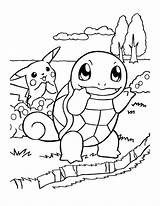 Pokemon Coloring Pages Squirtle sketch template