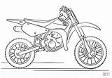 Coloring Dirt Bike Pages Suzuki Drawing Printable sketch template