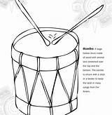 Instruments Musical Coloring Drawing Pages Printable Kids Getdrawings sketch template