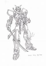 Astray Gundam sketch template