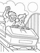 Roller Coaster Coloring Pages Ride Crayola Sheets sketch template