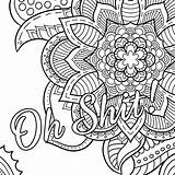 Coloring Pages 13th Friday Getcolorings Swear Word Printable sketch template