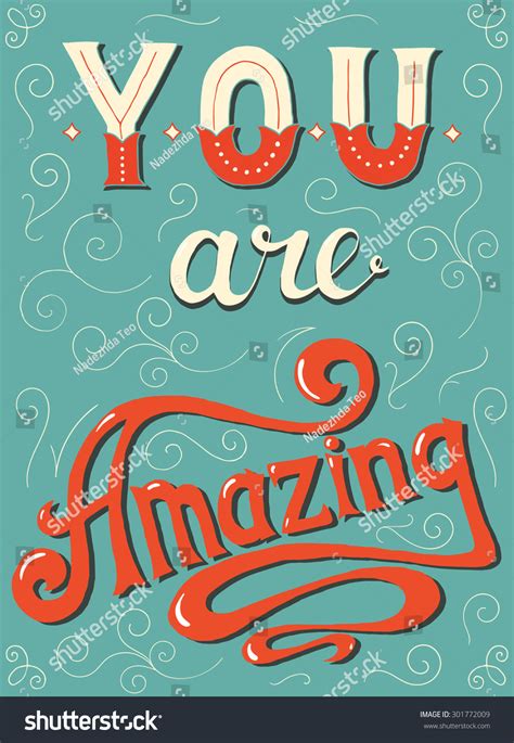 amazing hand lettering quote vector hand written poster