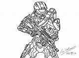 Halo Coloring Pages Master Chief Spartan Getcolorings Printable Color Print Getdrawings Colorings sketch template