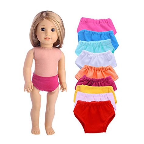 Luckdoll Underwear Fits 18″ American Girl Dolls Set 8 Different Colors