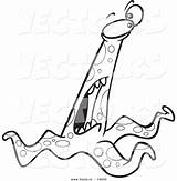 Cartoon Monster Drawing Bad Vector Outlined Screaming Coloring Ron Leishman Royalty sketch template