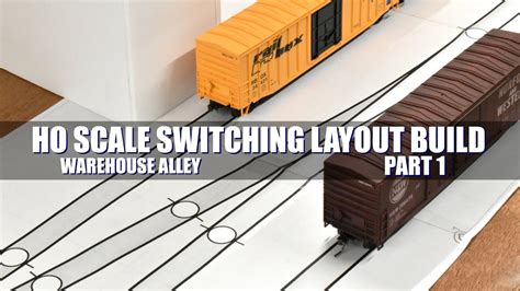 Ho Scale Switching Layout Build Warehouse Alley Part 1 Youtube