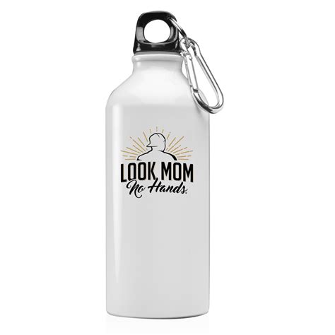 look mom no hands 20 oz aluminum water bottle look mom no hands