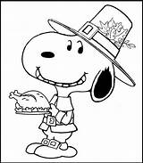 Coloring Thanksgiving Pages Peanuts Snoopy Charlie Brown Kids Color Printable Colorings Getcolorings sketch template