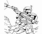 Coloring Pages Wars Star Bounty Hunter Print Info sketch template