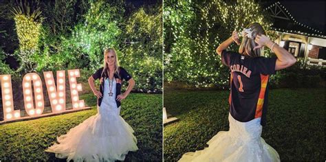 houston bride wears astros jersey to her new orleans wedding houston chronicle