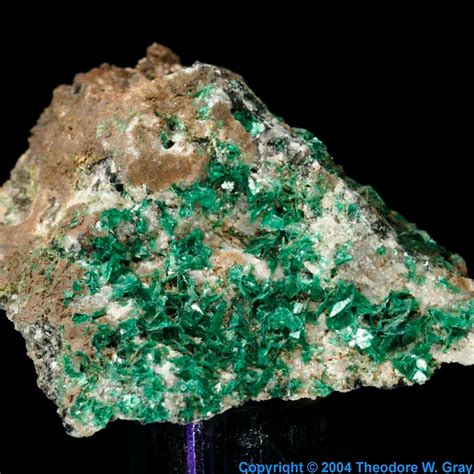torbernite  sample   element uranium   periodic table
