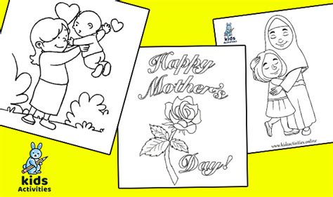 printable mothers day coloring pages kids activities
