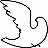 Dove Clipart Library Coloring Book sketch template