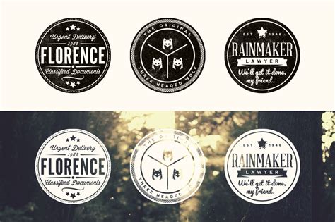 multipurpose circular badges branding logo templates creative market