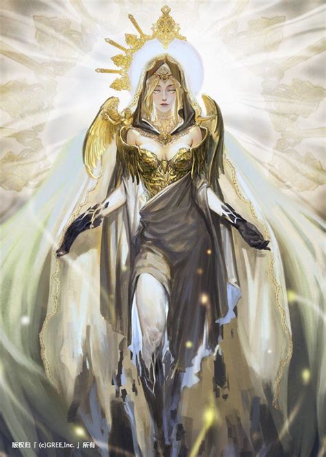 art holy brilliant shining goddess queens art character art fantasy character design