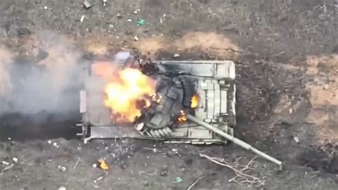 destroyed footage shows cheap ukraine drones killing russian armor fortyfive