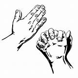 Hands Praying Coloring Drawing Prayer Open Clip Clipart Drawings Step Pages Clipartmag Simple Color Getdrawings Place Tocolor sketch template