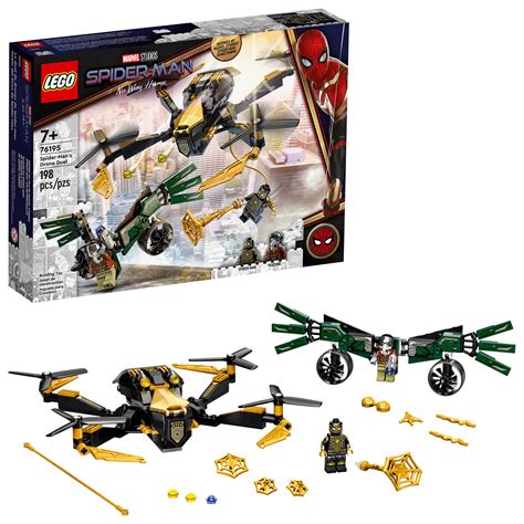 buy legomarvel spider mans drone duel  building kit  pieces