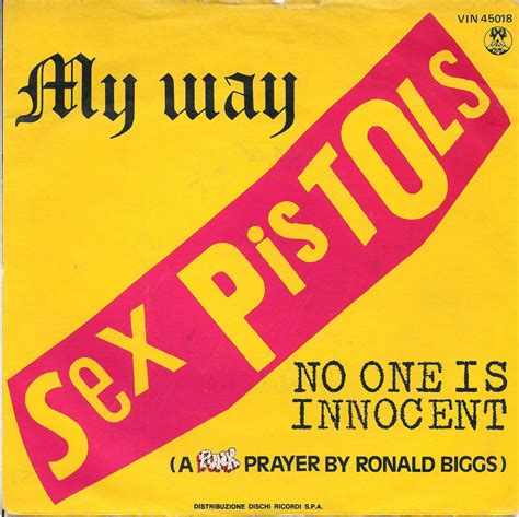 Sex Pistols My Way [1978 Virgin Vin 45018│italy] 7 45 Vinyl