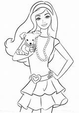 Barbie Kolorowanka Kolorowanki Wydruku Dziewczynek Obrazek Colouring Princesas sketch template