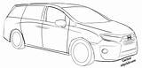 Minivan Drawing Odyssey Getdrawings sketch template