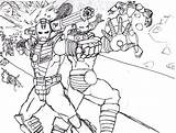 Colorier Rays Repulsor Enemy Heros sketch template