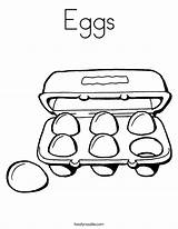 Eggs Coloring Egg Carton Pages Ham Green Print Color Six Add Twistynoodle Printable Noodle Getcolorings Dozen Food Popular Twisty sketch template