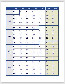 word calendar blank  printable calendar templates