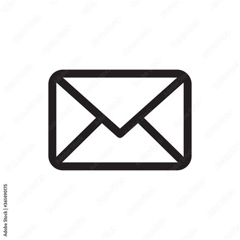 mail icon vector email sign adobe stock