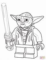Coloring Wars Lego Star Yoda Pages Master Printable sketch template