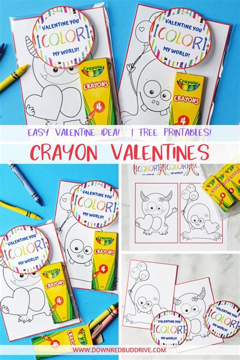 easy printable crayon valentines crayon valentines valentines