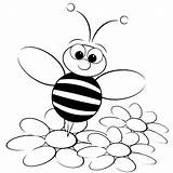 Bee Bumble Abelha Colorir Preescolar Adults Bumblebee Imprimir Abejas Abeilles Páginas Abeja Rainha Primavera Abejorros Hojas Mariquitas Artesanías Mandalas Libros sketch template