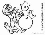 Coloring Mario Print Yoshi Pages Super Number Paper Nintendo sketch template